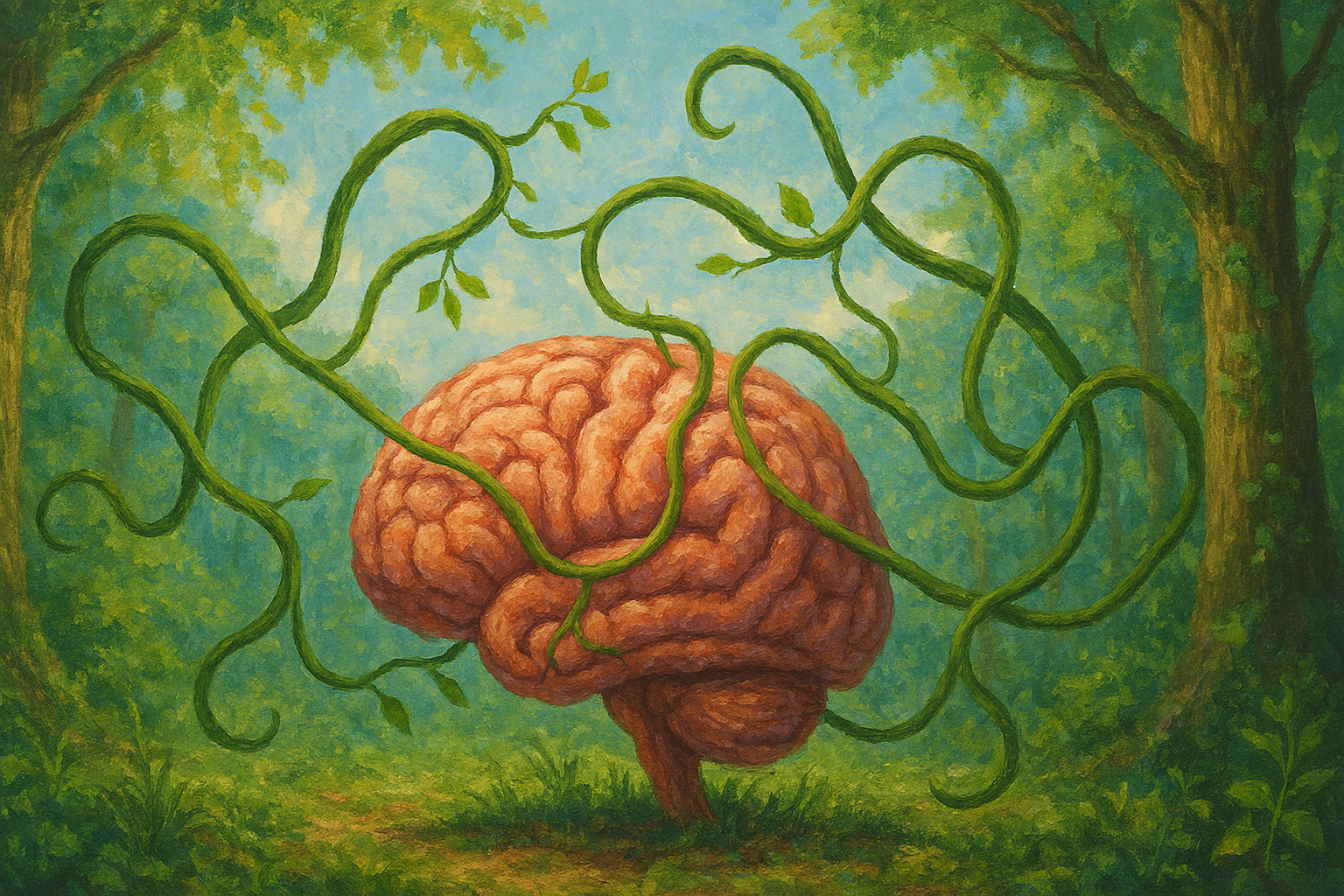 nature rewires the brain